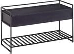 WOHNLING WL6.587 Sitzbank mit Stauraum 90x52x38 cm Mango Massivholz / Metall...