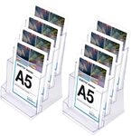 Showdown&reg; Displays SL Tischprospekthalter A5 4-Fach transparent