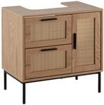 WOHNLING WL6.876 Waschbeckenunterschrank Braun 60 cm x 40 cm x 60 cm