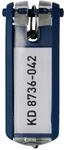 DURABLE Schl&uuml;sselanh&auml;nger KEY CLIP dunkelblau - 6 St&uuml;ck