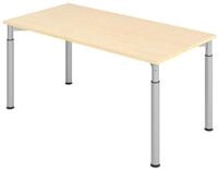 HAMMERBACHER h&ouml;henverstellbarer Schreibtisch VYS16/3/S ahorn