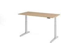 HAMMERBACHER elektrisch h&ouml;henverstellbarer Schreibtisch VXBHM16/E/SS eiche
