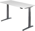 HAMMERBACHER VXBHM19/W/GG elektrisch h&ouml;henverstellbarer Schreibtisch 65,0 - 130,0 cm