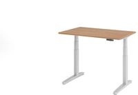 HAMMERBACHER elektrisch h&ouml;henverstellbarer Schreibtisch VXBHM12/N/SS nussbaum