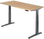 HAMMERBACHER VXBHM19/E/GG elektrisch h&ouml;henverstellbarer Schreibtisch 65,0 - 130,0 cm