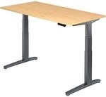 HAMMERBACHER VXBHM16/3/GG elektrisch h&ouml;henverstellbarer Schreibtisch 65,0 - 130,0 cm