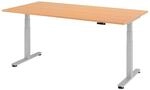 HAMMERBACHER elektrisch h&ouml;henverstellbarer Schreibtisch VXDSM2E/6/S buche