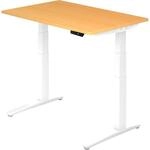 HAMMERBACHER VXBHM12/6/WW elektrisch h&ouml;henverstellbarer Schreibtisch 65,0 - 130,0 cm