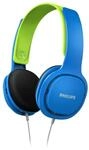 Philips Kids SHK2000BL kabelgebundene On-Ear Kopfh&ouml;rer f&uuml;r Kinder, blau/gr&uuml;n