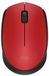 Logitech M171 Maus (kabellos, rot)
