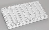 WEDO Z&auml;hlbrett lichtgrau 32,8 x 17,8 x 3,1 cm