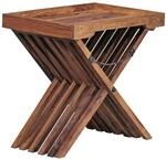 WOHNLING WL1.737 Beistelltisch MUMBAI Massiv-Holz Sheesham 40 cm x 60 cm x 57 cm