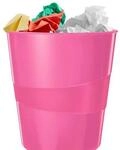 LEITZ Papierkorb WOW Duo Colour 15,0 l pink
