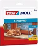 tesa Dichtungsb&auml;nder tesamoll I-Profil 9 mm x 6 m braun