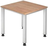 HAMMERBACHER h&ouml;henverstellbarer Schreibtisch VQS08/N/S nussbaum