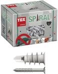 TOX SPIRAL D&uuml;bel- und Schrauben-Sortiment 32 mm, 50 St.