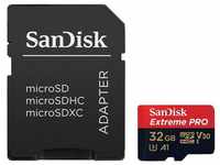 Sandisk SDSQXCG-032G-GN6MA, SanDisk Extreme Pro - 32GB microSDXC, mit SD-Adapter