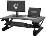 Ergotron WorkFit-T Steh-Sitz Arbeitsplatz mit CF-Technologie f&uuml;r einen Bildschirm