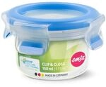 emsa Frischhaltedose CLIP & CLOSE 5.9 cm hoch 0,15 l transparent, blau