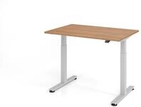HAMMERBACHER elektrisch h&ouml;henverstellbarer Schreibtisch VXMST12/N/S nussbaum