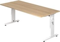 HAMMERBACHER h&ouml;henverstellbarer Schreibtisch VOS19/E/W eiche