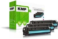 KMP Toner H-T171CMY cyan, magenta, gelb kompatibel zu HP 131A; Canon 731(U0SL1AM;