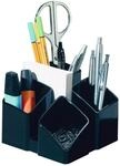 HAN Stiftehalter SCALA schwarz Polystyrol 4 F&auml;cher 12,5 x 12,5 x 10,0 cm