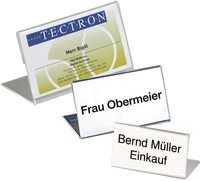 DURABLE Tischnamensschilder transparent 10 cm x 5.2 cm