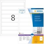 HERMA Ordneretiketten 34,0 x 192,0 mm wei&szlig;