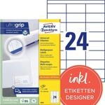 AVERY Zweckform Etiketten 3664 wei&szlig; 70,0 x 33,8 mm