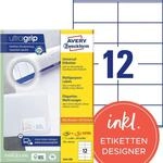 AVERY Zweckform Etiketten 3424-200 wei&szlig; 105,0 x 48,0 mm