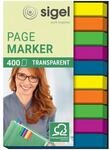sigel transparente Haftmarker - 6 x 50mm - 400 Blatt