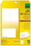 SIGEL Adressetiketten LA322 wei&szlig; 99,1 x 67,7 mm