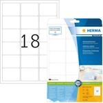 HERMA Adressetiketten PREMIUM 63,5 x 46,6 mm, wei&szlig;
