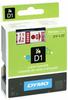 DYMO® Original D1-Schriftband für LabelManager™ 19mm x 7m - schwarz auf grün