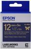 Epson C53S654002, Epson LabelWorks LK-4HKK - Seidig- Gold auf Marine blau Rolle...