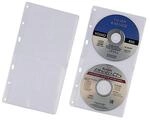 DURABLE 2er CD-/DVD-H&uuml;llen Cover S abheftbar transparent, 5 St.