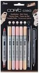 COPIC&reg; Ciao 5+1 Set Skin Tones Layoutmarker-Set 1.0 + 6.0 mm Mehrfarbig