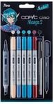 COPIC&reg; Ciao 5+1 Set Manga 2 Layoutmarker-Set 1.0 + 6.0 mm Mehrfarbig