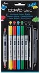 COPIC&reg; Ciao 5+1 Set Brights Layoutmarker-Set 1.0 + 6.0 mm Mehrfarbig