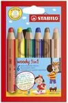 STABILO Buntstifte woody 3 in 1 Mehrfarbig