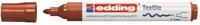 edding Textilmarker 2.0 - 3.0 mm Braun