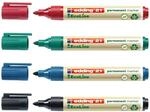 edding 21 EcoLine Permanentmarker: schwarz, blau, rot, gr&uuml;n - 4 St&uuml;ck