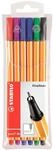 STABILO point 88 Fineliner farbsortiert 0,4 mm - 6 St&uuml;ck