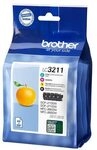 Brother Original LC-3211 Druckerpatronen 4er Multipack BK/C/M/Y mit
