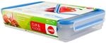 emsa Frischhaltedose CLIP & CLOSE 6 cm hoch 1,65 l transparent, blau