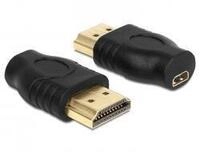 Delock Adapter HDMI m&auml;nnlich zu mikro HDMI weiblich