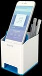 LEITZ WOW Duo Colour Stiftehalter 9,0 x 10,1 x 10,0 cm perlwei&szlig;/blau