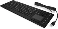 KeySonic KSK-6231INEL kabelgebundene Hygienetastatur mit Touchpad - QWERTZ DE -