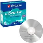Verbatim DVD-RW 4,7GB 5er JC Jewel Case